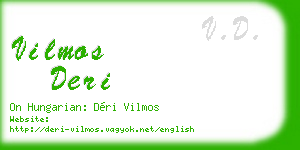 vilmos deri business card